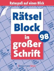 Rätselblock in großer Schrift. Bd.98 - Bd.98