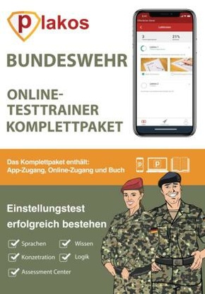 Bundeswehr Einstellungstest Vorbereitung, Online Testtrainer Komplettpaket
