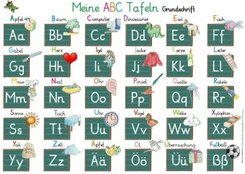 Meine ABC Tafeln in Grundschrift (von A-Z,Ä,Ö,Ü und ß)