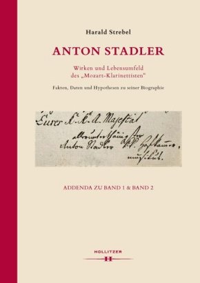 Anton Stadler: Wirken und Lebensumfeld des "Mozart-Klarinettisten"