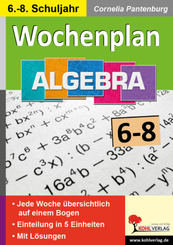 Wochenplan Algebra / Klasse 6-8