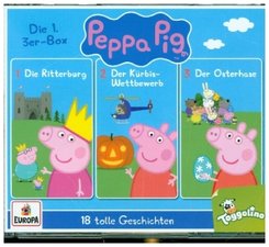 Peppa Pig Hörspiele - 3er Box, 3 Audio-CD - Box.1