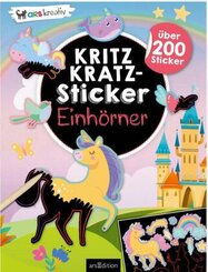 Kritzkratz-Sticker Einhörner