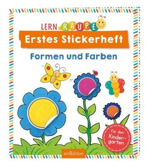 Lernraupe - Erstes Stickerheft - Formen und Farben