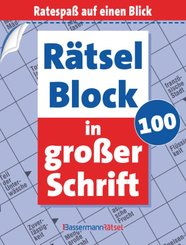 Rätselblock in großer Schrift - Bd.100