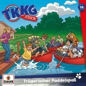 TKKG Junior - Trügerischer Paddelspaß, 1 Audio-CD