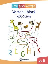 LernSpielZwerge Vorschulblock - ABC-Spiele