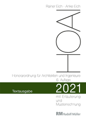 HOAI 2021 - Honorarordnung für Architekten und Ingenieure