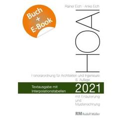 HOAI 2021 - Textausgabe mit Interpolationstabellen - mit E-Book (PDF)