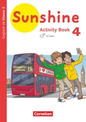 Sunshine - Englisch ab Klasse 3 - Allgemeine Ausgabe 2020 - 4. Schuljahr Activity Book - Mit Audio-CD