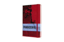 Moleskine Notizbuch - Pinocchio, Large/A5, Blanko, Feuerfresser