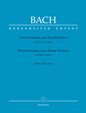 Drei Sonaten und drei Partiten für Violine solo BWV 1001-1006 (Urtext der NBArev), Spielpartitur, Urtextausgabe, Sammelb