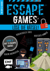 Escape Games Level 3 (blau) - Löse die Rätsel! - 11 Escape Games ab der 6. Klasse