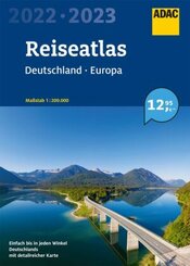 ADAC ReiseAtlas 2022/2023 Deutschland 1:200 000, Europa 1:4 500 000
