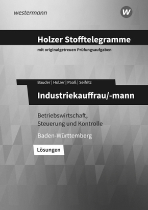 Holzer Stofftelegramme Baden-Württemberg - Industriekauffrau/-mann