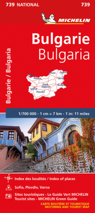 Bulgaria - Michelin National Map 739
