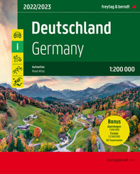 Autoatlas Straßenatlas Deutschland 1:200.000 - Extra: 50 Traumrouten und Kartenteil Alpenbogen