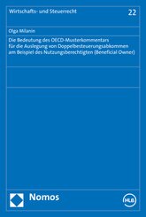 Die Bedeutung des OECD-Musterkommentars für die Auslegung von Doppelbesteuerungsabkommen am Beispiel des Nutzungsberecht