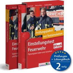 Einstellungstest Feuerwehr: Prüfungspaket mit Testsimulation, 2 Bände