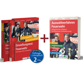 Einstellungstest Feuerwehr: Prüfungspaket mit Testsimulation / Auswahlverfahren Feuerwehr, 3 Bände