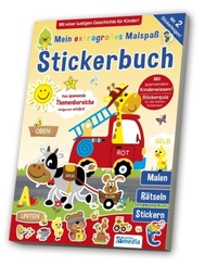 Mein extragroßes Malspaß Stickerbuch, Meine Welt im Kindergarten
