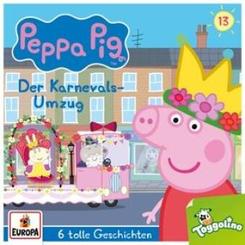 Peppa Pig Hörspiele - Der Karnevalsumzug (und 5 weitere Geschichten), 1 Audio-CD