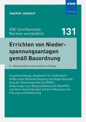 Errichten von Niederspannungsanlagen gemäß Bauordnung