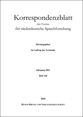 Korrespondenzblatt des Vereins für niederdeutsche Sprachforschung - H.128