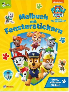 PAW Patrol: Malbuch mit Fensterstickern