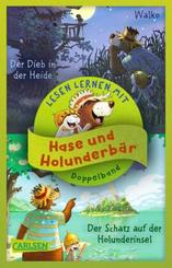 Doppelband zum Lesenlernen - Hase und Holunderbär: Der Schatz auf der Holunderinsel / Der Dieb in der Heide