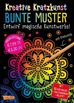 Kreative Kratzkunst: Bunte Muster