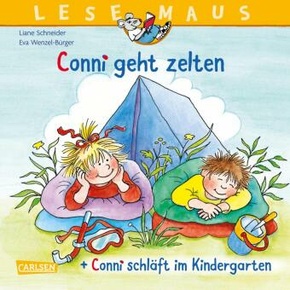 LESEMAUS 205: "Conni geht zelten" + "Conni schläft im Kindergarten" Conni Doppelband