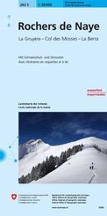 Landeskarte der Schweiz Rochers de Naye, Skiroutenkarte