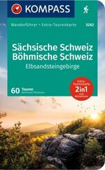 KOMPASS Wanderführer Sächsische Schweiz, Böhmische Schweiz, Elbsandsteingebirge, 60 Touren