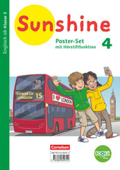 Sunshine - Zu allen Ausgaben (Neubearbeitung) - 4. Schuljahr Poster-Set mit Bookii-Funktion und Beilage - 3 verschiedene