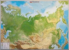 Russland Reliefkarte groß 1:1.150.000