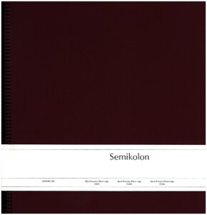 Semikolon Spiral Economy Album Large cream burgundy