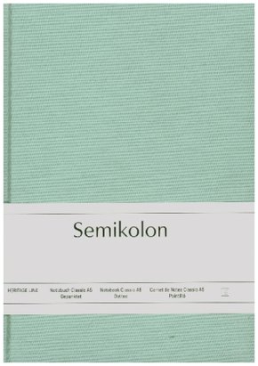 Semikolon Notizbuch Classic A5 dotted moss