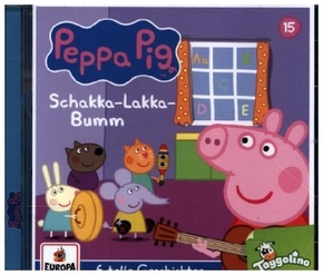 Peppa Pig Hörspiele - Schakka-Lakka-Bumm (und 5 weitere Geschichten), 1 Audio-CD, 1 Audio-CD