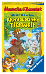 Ravensburger 20737 - Wissen und Lachen-Abenteuerliche Tierwelt, Mauseschlau & Bärenstark für Kinder, Kinderspiel für 2-4