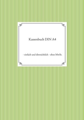 Kassenbuch DIN A4