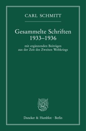 Gesammelte Schriften 1933-1936.