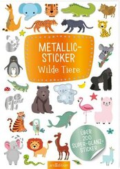 Metallic-Sticker Wilde Tiere
