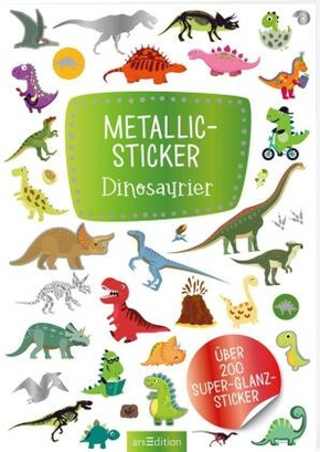 Metallic-Sticker - Dinosaurier