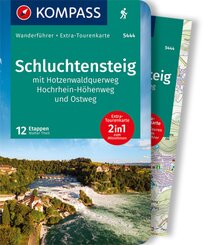 KOMPASS Wanderführer 5444 Schluchtensteig, mit Hotzenwaldquerweg, Hochrhein-Höhenweg und Ostweg