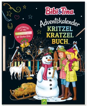 Bibi & Tina Adventskalender Kritzel-Kratzel Buch