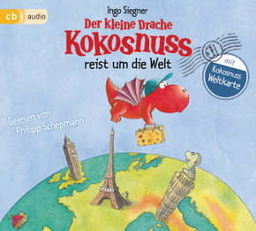 Der kleine Drache Kokosnuss reist um die Welt, 2 Audio-CD