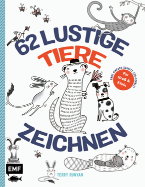 62 lustige Tiere zeichnen - Für Groß und Klein!