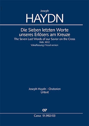 Die Sieben letzten Worte unseres Erlösers am Kreuze (Vokalfassung) (Klavierauszug)
