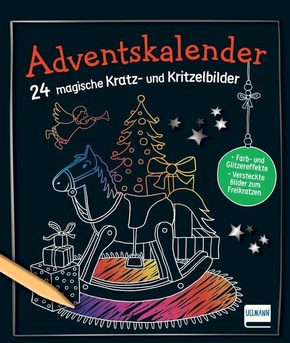 Adventskalender - 24 magische Kratz- und Kritzelbilder